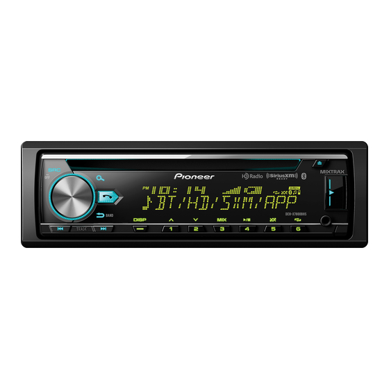 Pioneer MVH-X580BS Panduan Pemilik