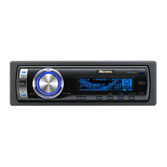 Pioneer P590IB - Premier Radio / CD Manual de instalación