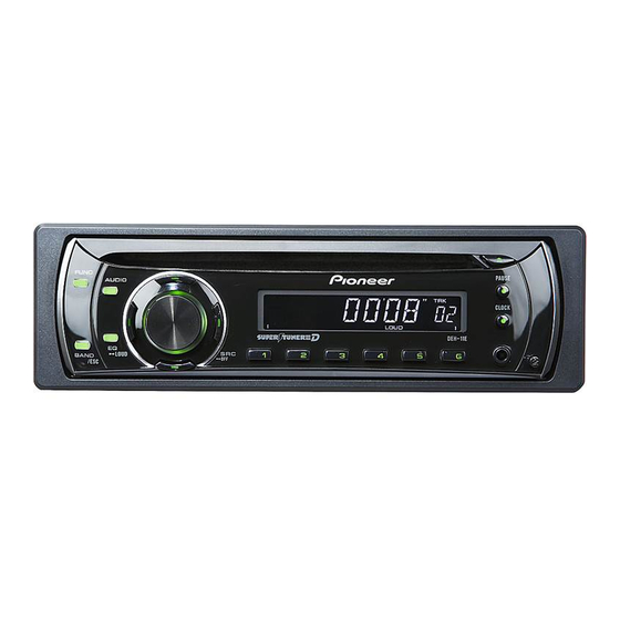 Pioneer SUPER TUNER III D DEH-11E Руководство пользователя