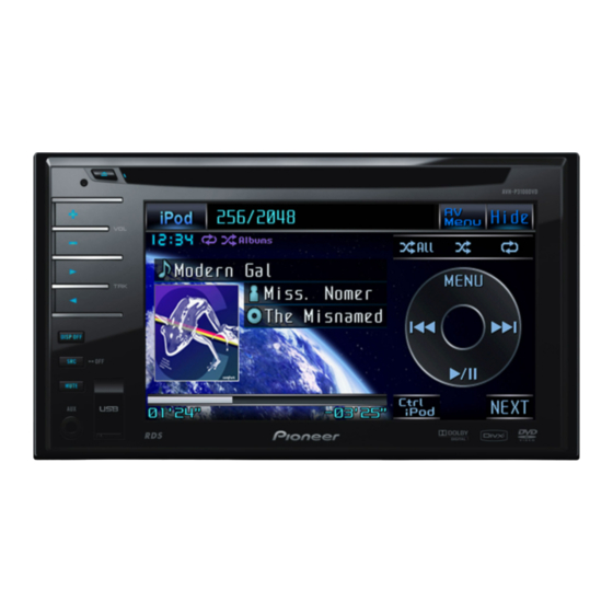 Pioneer Super Tuner IIID AVH-P3100DVD Manuel d'installation