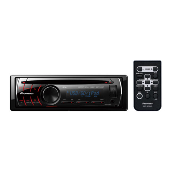 Pioneer Super Tuner IIID DEH-4250SD Посібник з монтажу