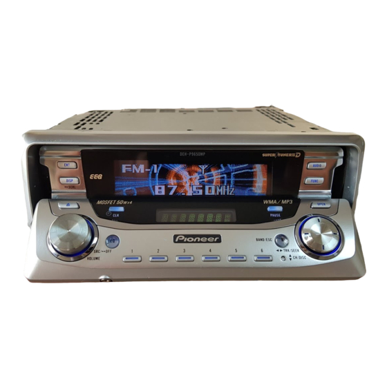 Pioneer SUPER TUNERIII D DEH-P8650MP Manuale di istruzioni