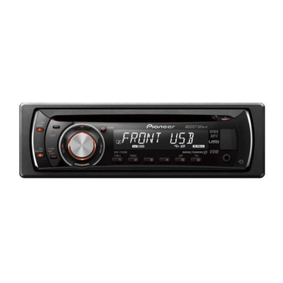 Pioneer Tuner III DEH-2150UB Panduan Pemilik