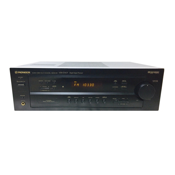 Pioneer VSX-D307 Betriebsanleitung