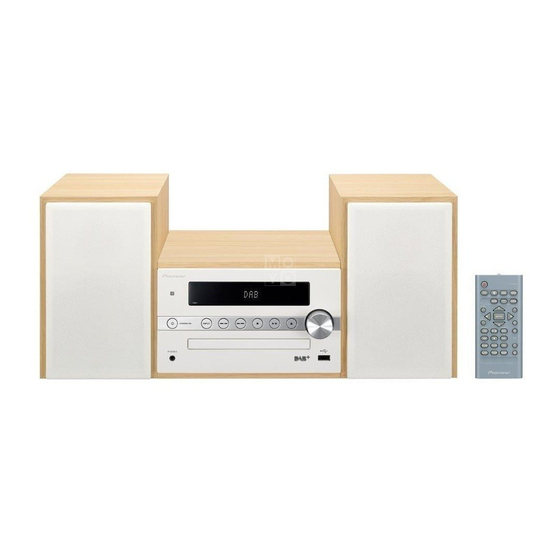 Pioneer X-CM56 Gebruiksaanwijzing