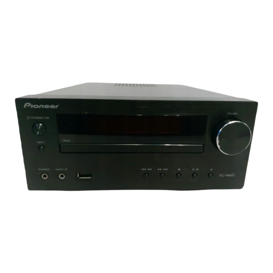 Pioneer X-HM51DAB-K Betriebsanleitung