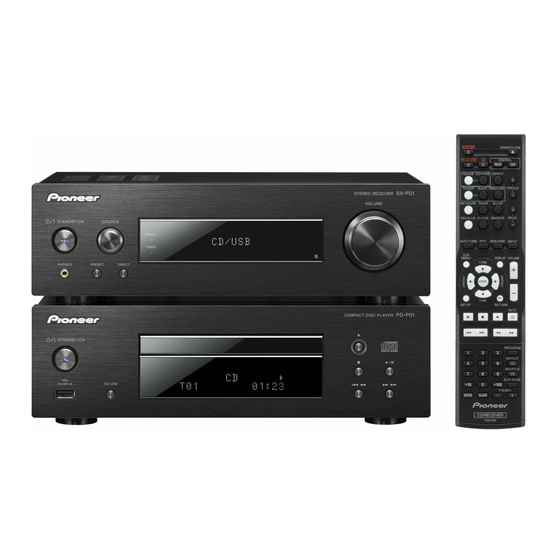 Pioneer XC-P01DAB-K Quick Start Manual