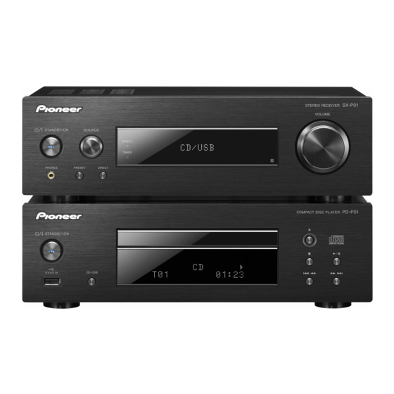 Pioneer XC-P01DAB-S-K Краткое руководство по эксплуатации