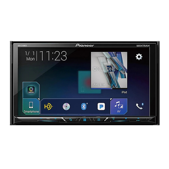 Pioneer AVH-1440NEX Руководство по установке