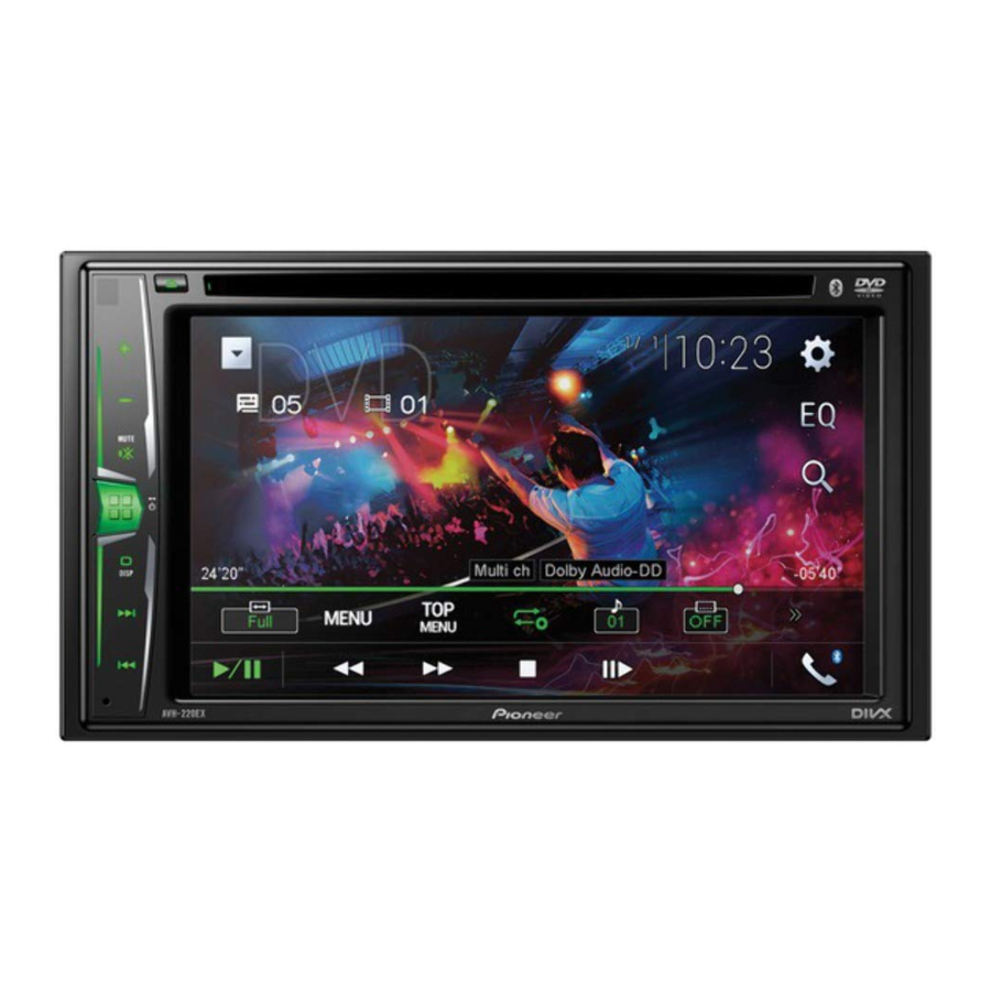 Pioneer AVH-220EX Manuale di installazione