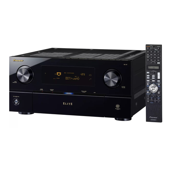 Pioneer Elite SC-05 Specifiche tecniche