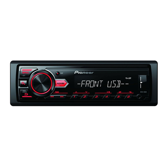 Pioneer MVH-08UB Manuale d'uso