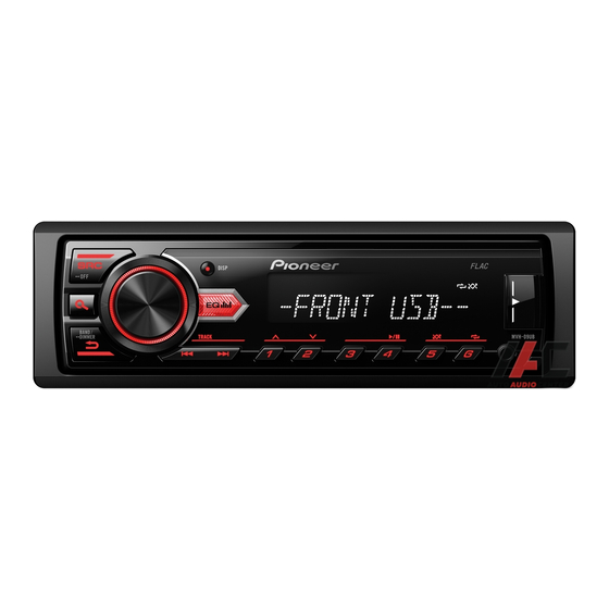 Pioneer MVH-09UB Owner's Manual