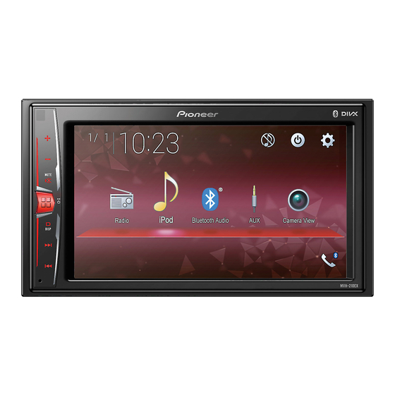 Pioneer MVH-210EX Manuale di installazione