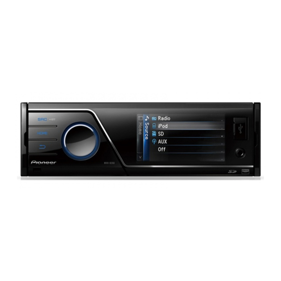 Pioneer MVH-8250 Manuale di installazione