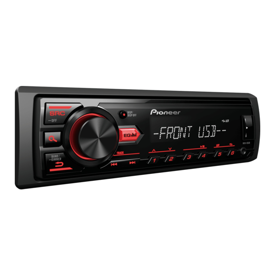 Pioneer MVH-85UB Manuale d'uso