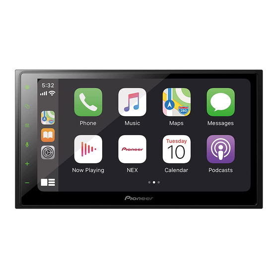 Pioneer Siriusxm DMH-2660NEX Посібник з монтажу