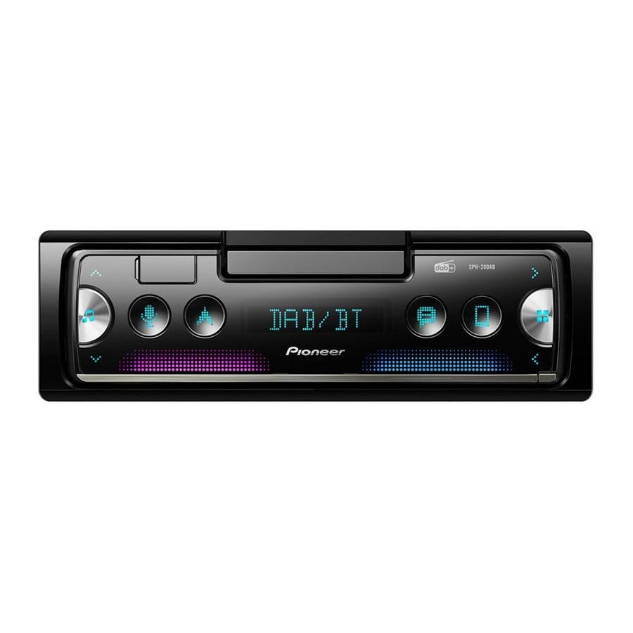 Pioneer SPH-20DAB Посібник з монтажу