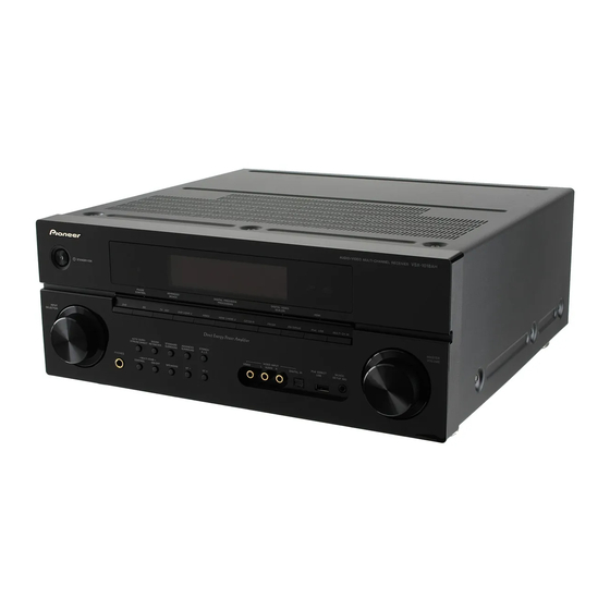 Pioneer VSX-1018AH-K Betriebsanleitung