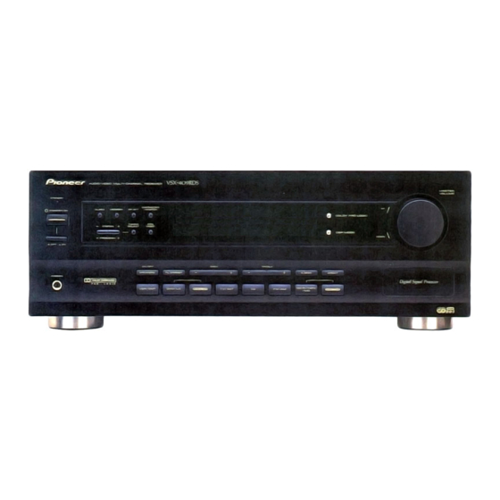 Pioneer VSX-409RDS Instrukcja obsługi