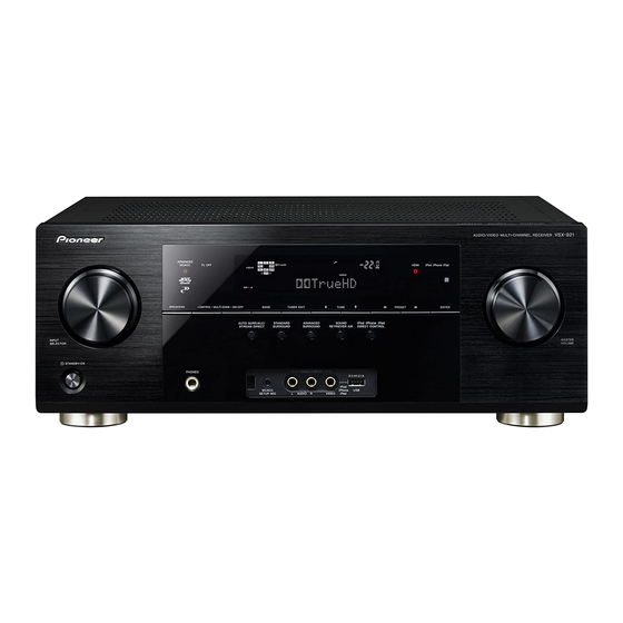 Pioneer VSX-921-K Технічні характеристики