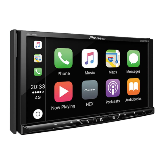 Pioneer AVH-2300NEX Installation Manual