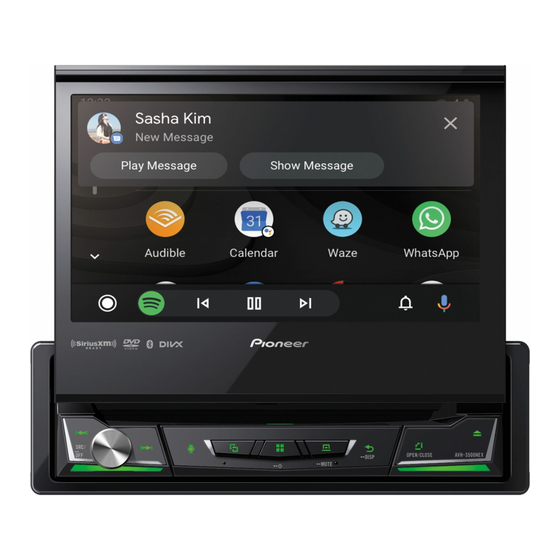 Pioneer AVH-3500NEX Installationshandbuch