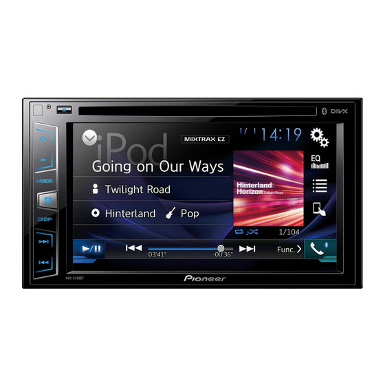 Pioneer AVH-X390BT Manuale di installazione