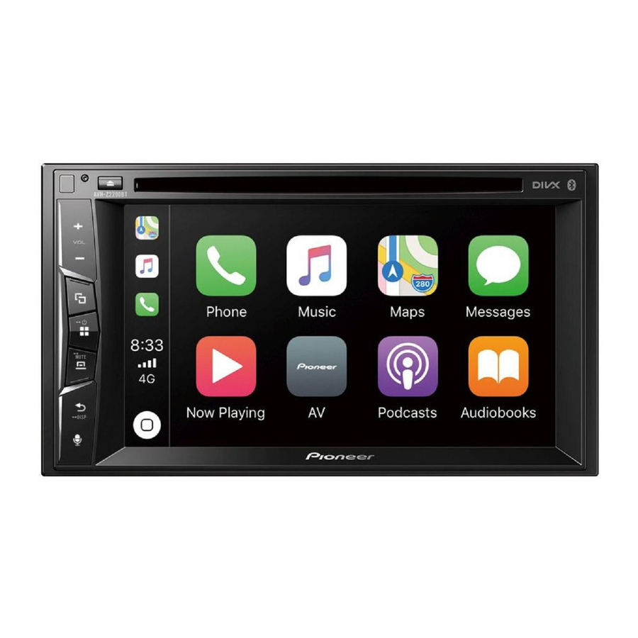 Pioneer AVH-Z2200BT Installatiehandleiding