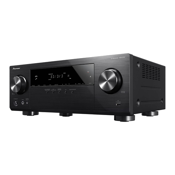 Pioneer VSX-532 Gebruiksaanwijzing