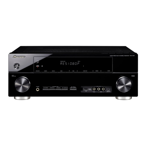 Pioneer VSX-920-K Specifiche tecniche