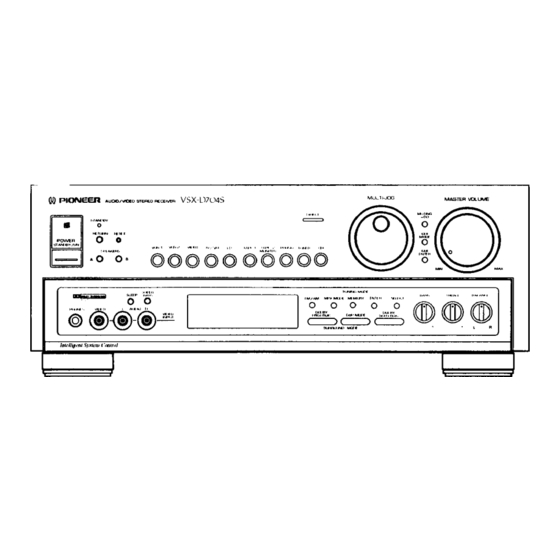 Pioneer VSX-D704S Manuel d'utilisation