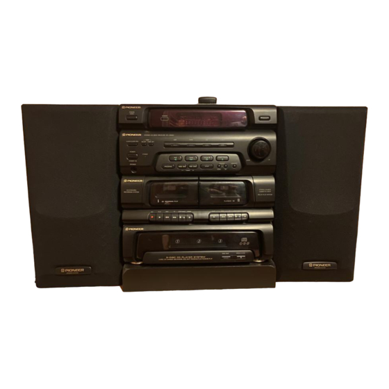 Pioneer XR-J1500C Manuel d'utilisation