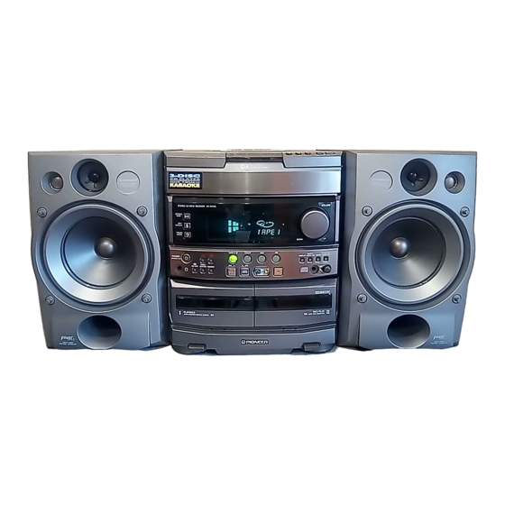 Pioneer XR-P370C Manuel d'entretien