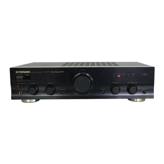 Pioneer A-207 MLXJ Betriebsanleitung