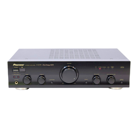 Pioneer A-307R A-209R Manuel d'utilisation