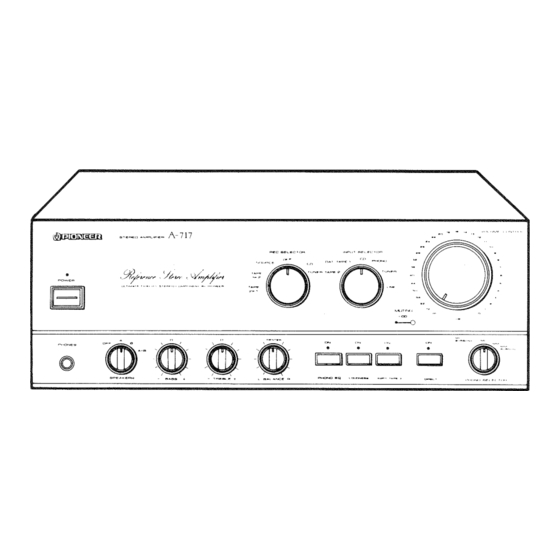 Pioneer A-617 Operating Instructions Manual