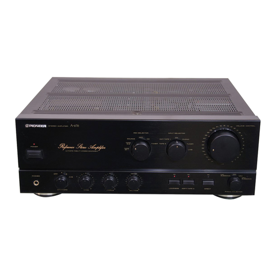 Pioneer A-676 Gebruiksaanwijzing