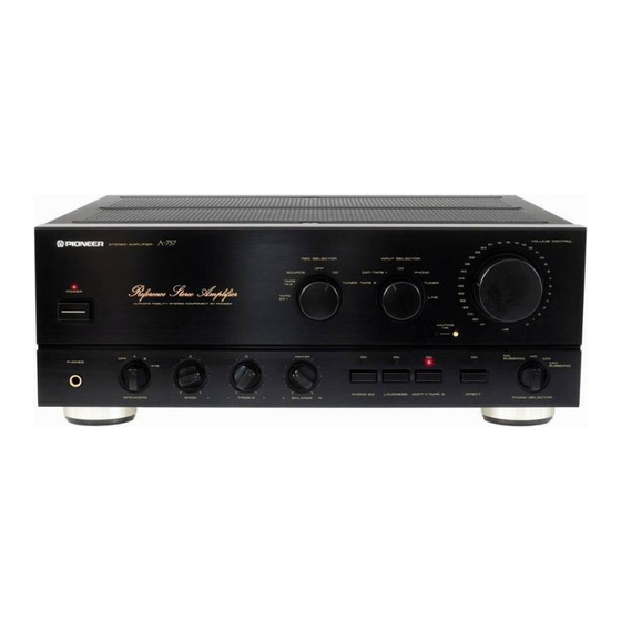 Pioneer A-757 Betriebsanleitung