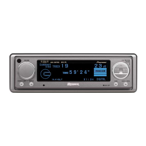 Pioneer DEQ-P9 Manual de serviço