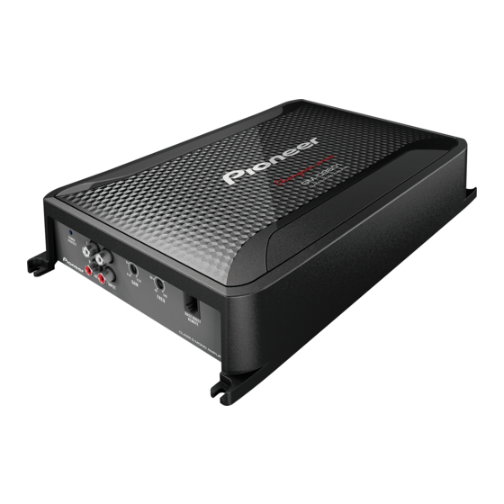 Pioneer GM-D8601 Kullanıcı El Kitabı