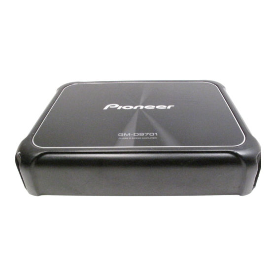 Pioneer GM-D9701/XEVES Manual de servicio