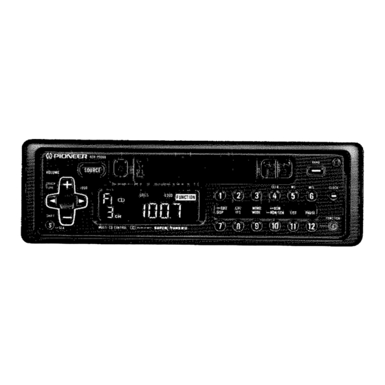 Pioneer KEH-P5000 Owner's Manual