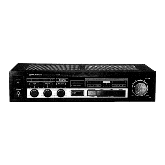 Pioneer SA-560 Betriebsanleitung