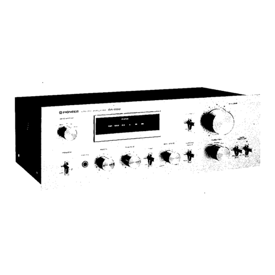 Pioneer SA-608 Manual de Instruções