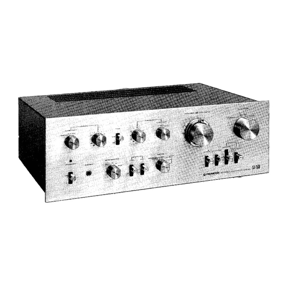 Pioneer SA-7500 Manuel d'utilisation