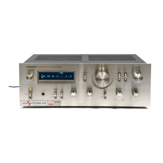 Pioneer SA-7800 Service-Handbuch