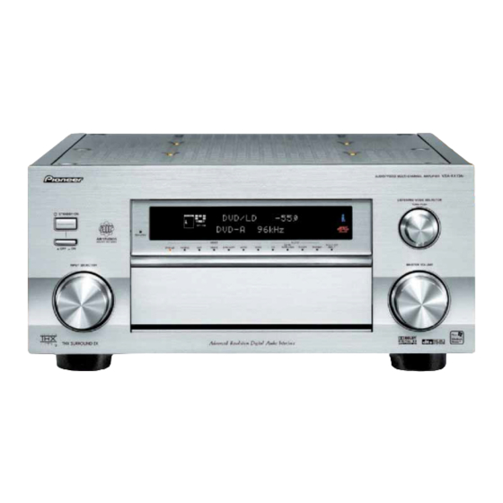 Pioneer VSA-AX10Ai-S Podręcznik użytkownika