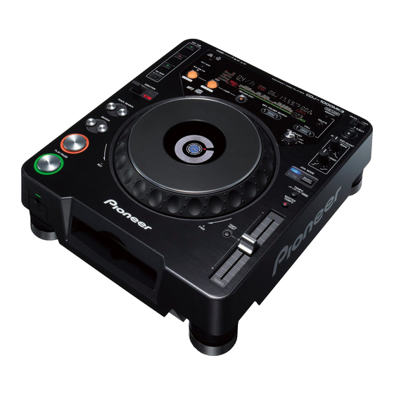 Pioneer CDJ-1000 Manual de Instruções