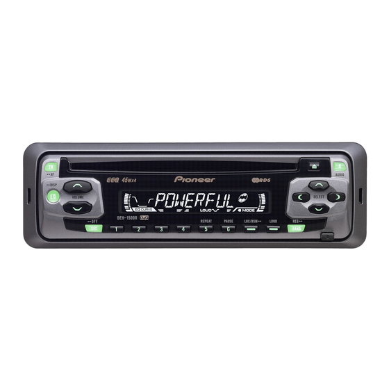 Pioneer DEH-2450F Manuale di installazione